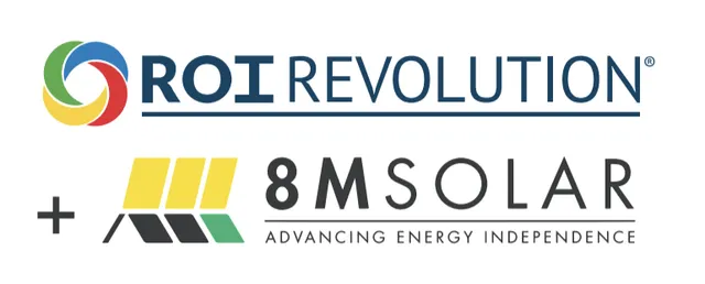 ROI Revolution & 8MSolar Logo Together