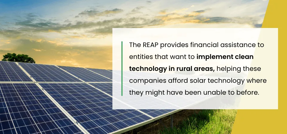 Renewable Energy for America Program (REAP)
