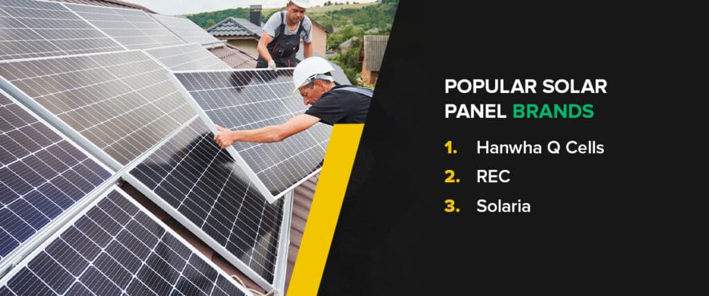 Popular Solar Panel Brands
