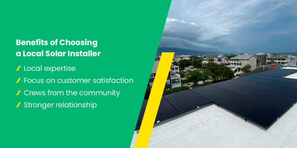 Benefits of Choosing a Local Solar Installer
